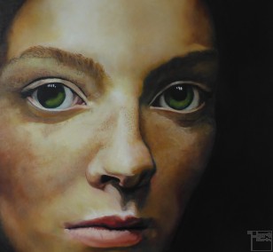 Der Augenblick | Malerei von Eva Nordal | Öl auf Leinwand, realistisch