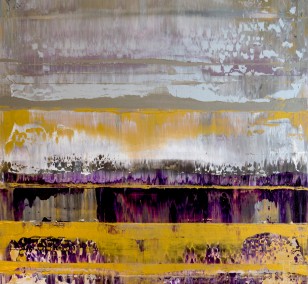 Prisma 10 - Schaumiger Amethyst | Malerei von Lali Torma | Acryl auf Leinwand