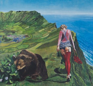 Rotkäppchen | Malerei von Eva Nordal | Öl auf Baumwolle, realistisch