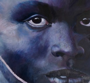 Schwarzafrika | Malerei von Eva Nordal | Öl auf Leinwand, realistisch